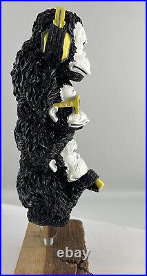 London Fields 3 Weiss Monkeys Draft Beer Tap Handle Figural Beer Tap Handle