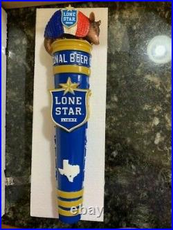 Lone Star Light Beer Armadillo Beer Tap Handle NIB Texas