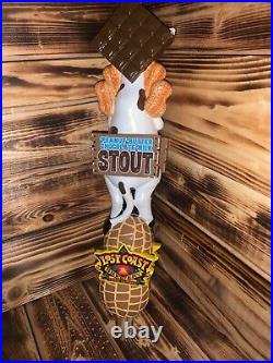 Lost Coast Peanut Butter Chocolate Milk Stout Cow 10 Draft Beer Tap Handle