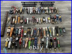 Lot 84 Beer Tap Handles Plus 3 Display Racks