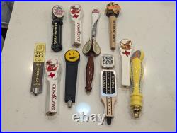Lot Of 11 Used Beer Tap Handles Saint Arnold, Stella Artois, Ale, Lager, Random