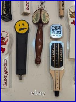 Lot Of 11 Used Beer Tap Handles Saint Arnold, Stella Artois, Ale, Lager, Random