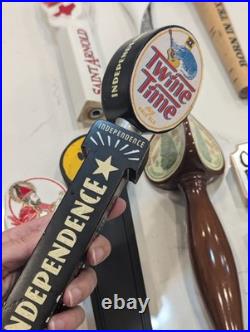 Lot Of 11 Used Beer Tap Handles Saint Arnold, Stella Artois, Ale, Lager, Random