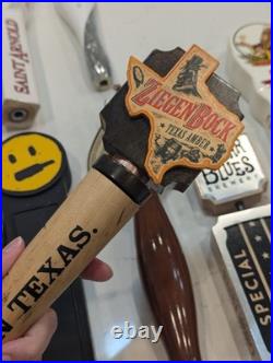 Lot Of 11 Used Beer Tap Handles Saint Arnold, Stella Artois, Ale, Lager, Random