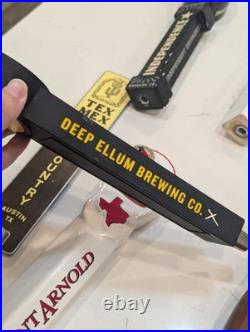 Lot Of 11 Used Beer Tap Handles Saint Arnold, Stella Artois, Ale, Lager, Random