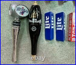 Lot Of 22 Beer Tappers Tap Handles Bud, Dos Equis, Miller, Widmer, Petes