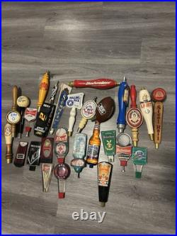 Lot Of 27 Beer Tap Handles Assorted Brands