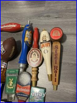 Lot Of 27 Beer Tap Handles Assorted Brands