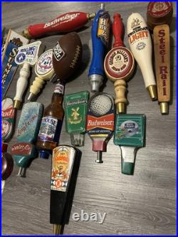 Lot Of 27 Beer Tap Handles Assorted Brands