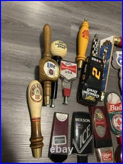 Lot Of 27 Beer Tap Handles Assorted Brands