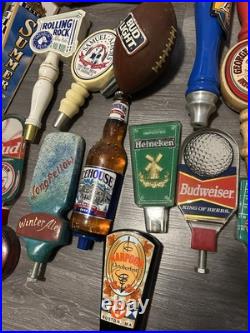 Lot Of 27 Beer Tap Handles Assorted Brands