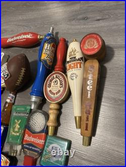 Lot Of 27 Beer Tap Handles Assorted Brands