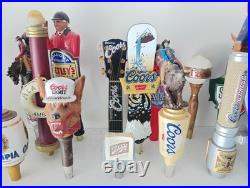 Lot Of 27 Vintage Original Promo Beer Tap Handles Coors Light Budweiser Ale