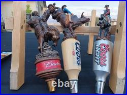 Lot Of 27 Vintage Original Promo Beer Tap Handles Coors Light Budweiser Ale