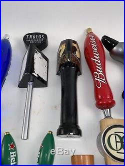 Lot Of 32 Beer Tap Handles, Shock Top, Bud Light, Microbrew, Domestic