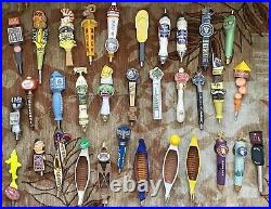 Lot Of 33 RARE Beer Tap Handles FAST SHIPPING