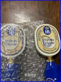 Lot Of 5 Hofbrauhaus Munchen Tap Handle Bar Man Cave Bar HB Some New Some Used