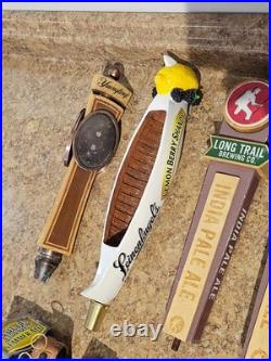 Lot of 11 Beer Tap Handle Bar Brewery Pub Man Cave Craft Beer IPA Long Trail