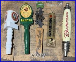 Lot of 26 Beer Tap Handles Budweiser Michelob Miller Lite Beck Amstel & More