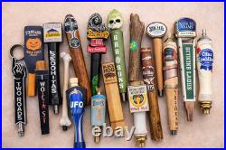 Lot of 27 Beer Tap Handles Craft Breweries, Samuel Adams, Lagunitas, Bar Decor