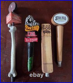 Lot of 27 Beer Tap Handles Craft Breweries, Samuel Adams, Lagunitas, Bar Decor