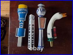Lot of 27 Beer Tap Handles Craft Breweries, Samuel Adams, Lagunitas, Bar Decor
