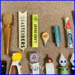 Lot of 28 Draft Beer Tap Handles Bar Decor-Great Lakes, Rhinegeist Large Variety