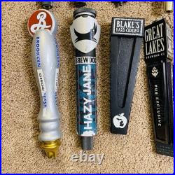 Lot of 28 Draft Beer Tap Handles Bar Decor-Great Lakes, Rhinegeist Large Variety