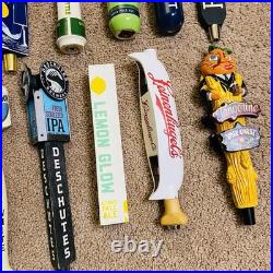 Lot of 28 Draft Beer Tap Handles Bar Decor-Great Lakes, Rhinegeist Large Variety