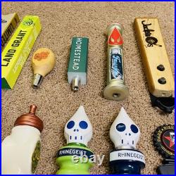 Lot of 28 Draft Beer Tap Handles Bar Decor-Great Lakes, Rhinegeist Large Variety