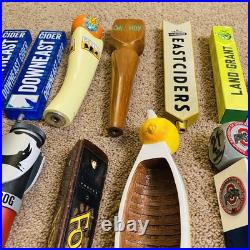 Lot of 28 Draft Beer Tap Handles Bar Decor-Great Lakes, Rhinegeist Large Variety