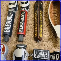 Lot of 28 Draft Beer Tap Handles Bar Decor-Great Lakes, Rhinegeist Large Variety