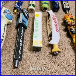 Lot of 28 Draft Beer Tap Handles Bar Decor-Great Lakes, Rhinegeist Large Variety