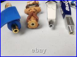 Lot of 7 Vintage Beer Tap Handles Budweiser Miller Lite Shock Top Michelob