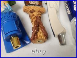 Lot of 7 Vintage Beer Tap Handles Budweiser Miller Lite Shock Top Michelob