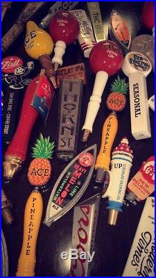 Lot of Used beer tap handles (50 Total)