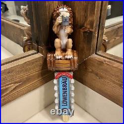 Lowenbrau Beer Tap Handle Imported Lion With Mug