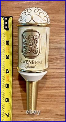 Lowenbrau Beer Tap Handle Knob Top Keg Bar Brewing Draft Special Lion Vintage