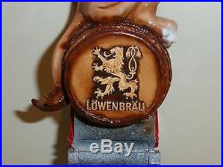Lowenbrau Figural Beer Tap Handle Depicting A Lion On Barrel