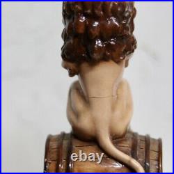 Lowenbrau Lion's Brew Lion on Barrel 3D Figural Beer Tap Handle SEE PHOTOS