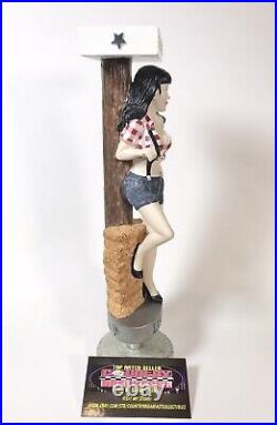 Lucette Brewing The Farmer's Daughter Blonde Ale Girl Beer Tap Handle 11 Tall