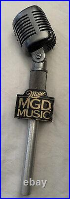 MGD. MILLER GENUINE DRAFT MUSIC MICROPHONE Draft Beer Tap Handle. USA