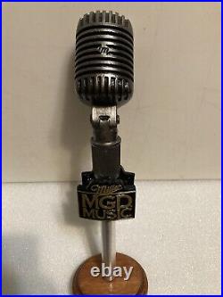 MGD MILLER GENUINE DRAFT MUSIC MICROPHONE Draft beer tap handle. USA MGD MILLER GENUINE DRAFT MUSIC MICROPHONE Draft beer tap handle. USA