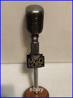 MGD MILLER GENUINE DRAFT MUSIC MICROPHONE Draft beer tap handle. USA MGD MILLER GENUINE DRAFT MUSIC MICROPHONE Draft beer tap handle. USA