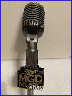 MGD MILLER GENUINE DRAFT MUSIC MICROPHONE Draft beer tap handle. USA MGD MILLER GENUINE DRAFT MUSIC MICROPHONE Draft beer tap handle. USA