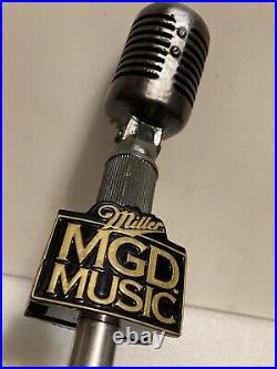 MGD MILLER GENUINE DRAFT MUSIC MICROPHONE Draft beer tap handle. USA MGD MILLER GENUINE DRAFT MUSIC MICROPHONE Draft beer tap handle. USA