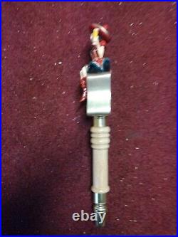MILLER HIGH LIFE BEER TAP HANDLE With GIRL ON THE MOON FIGURE IN SOMBRERO HAT 13