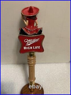 MILLER HIGH LIFE GIRL ON THE MOON draft beer tap handle. MILLER BREWING. USA