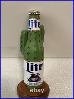 MILLER LITE CACTUS draft beer tap handle. Miller/Coors. USA