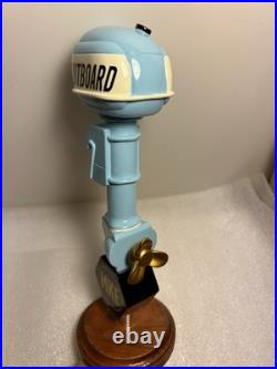 MKE MILWAUKEE BREWING OUTBOARD Draft beer tap handle. WISCONSIN. Closed